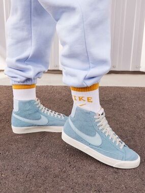 Nike Blazer High-Top Suede Vintage Light Blue Sneakers 8 Women’s